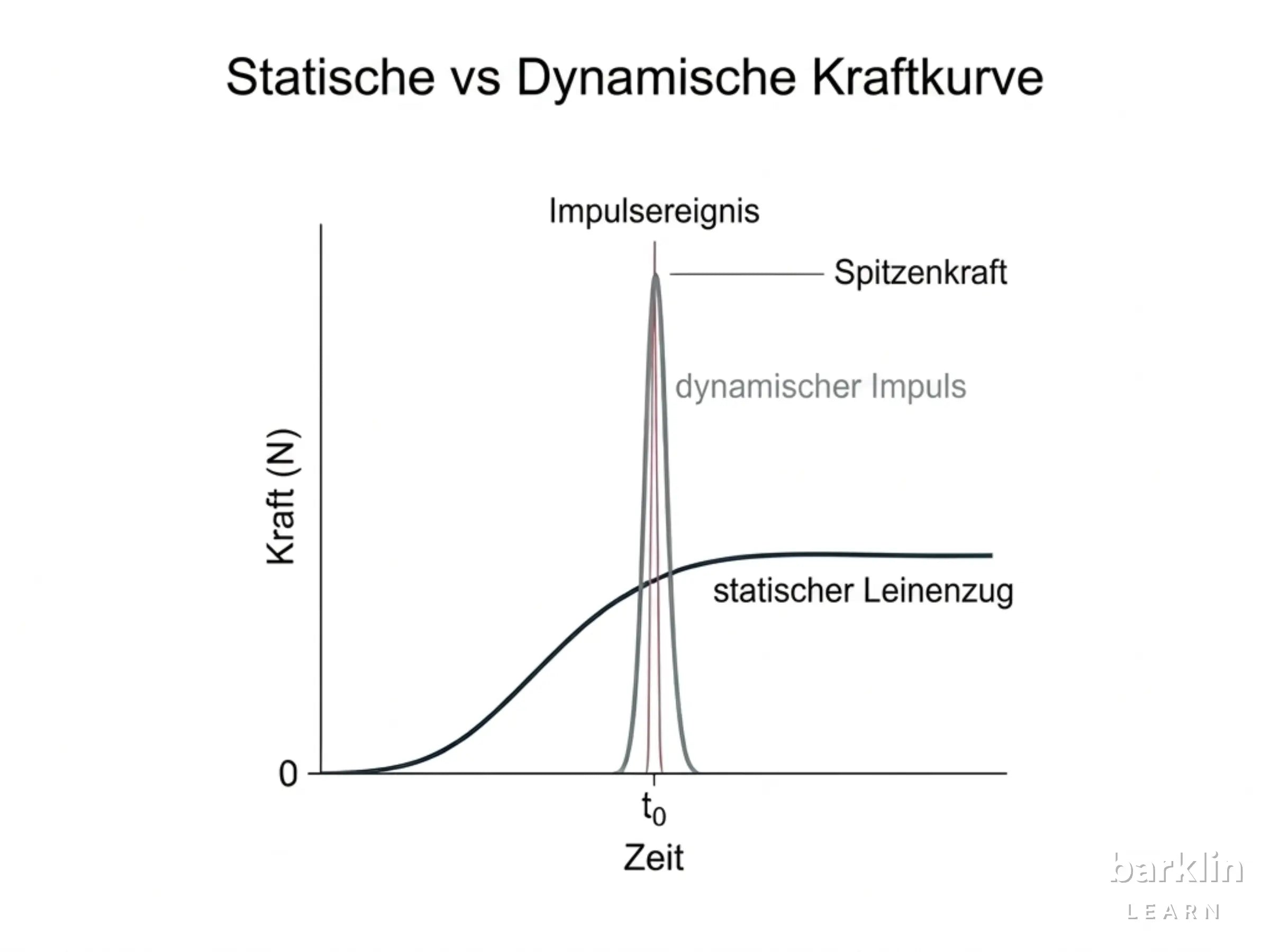 Beim gleichmäßigen Gehen liegt die Leinenzugkraft nahe 37,8 N. Ein kontrollierter Ruck bringt sie auf 162,8 N. Ein abrupter Sprint ins Leinenende: 412,5 N. Quelle: ScienceDirect 2024, Townsend et al. 2026.